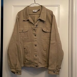 Tan denim jacket